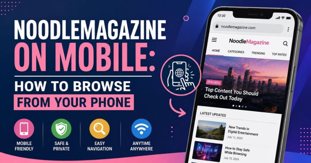 NoodleMagazine on Mobile: How to Browse From Your Phone?